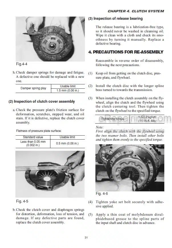 Photo 7 - Iseki TS3510 TS4010 TS4510 Service Manual Tractor