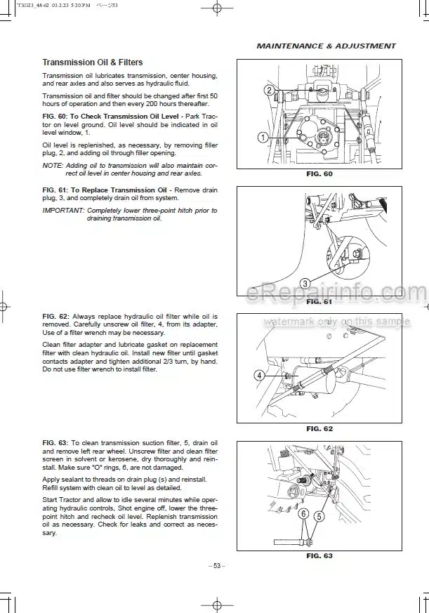 Photo 8 - Iseki TXG23 Service Manual Tractor