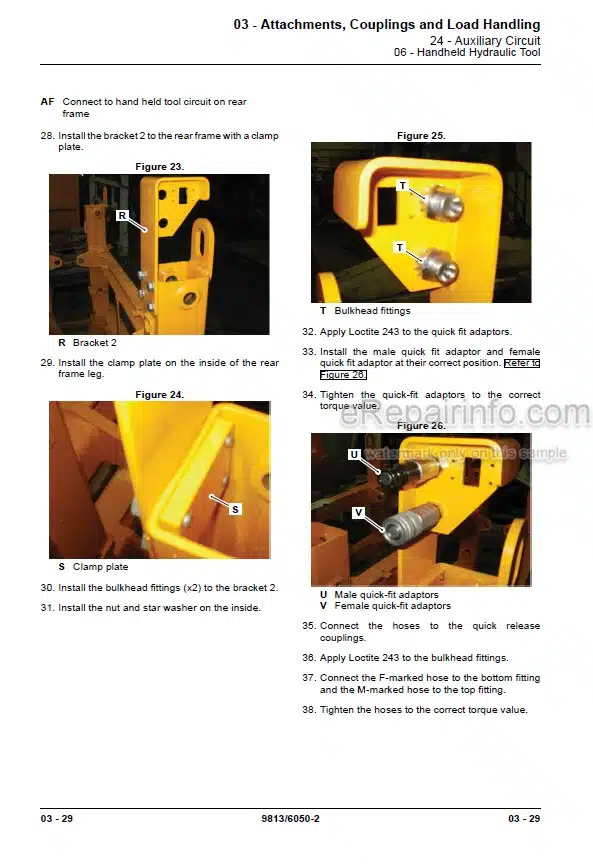 Photo 10 - JCB 1CX 1CXT Service Manual Backhoe Loader 9813-6050