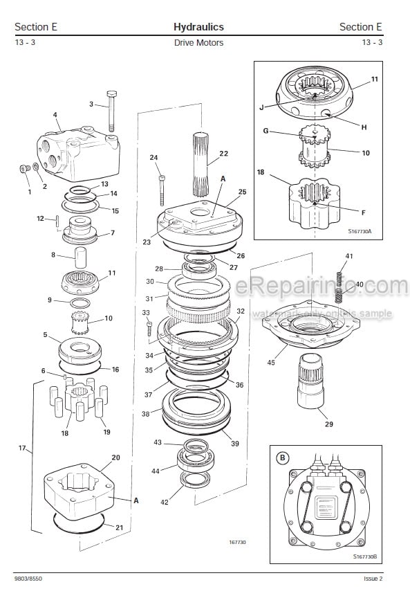 Photo 6 - JCB 1CX 208S Service Manual Backhoe Loader 9803-8550