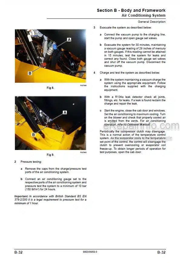 Photo 13 - JCB 225 225T 260 260T 280 300 300T 320T 330 Service Manual Skid Steer Loader 9803-9950