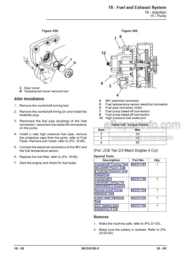 Photo 3 - JCB 225 225T 260 260T 280 300 300T 320T 330 Service Manual Skid Steer Loader 9813-5150