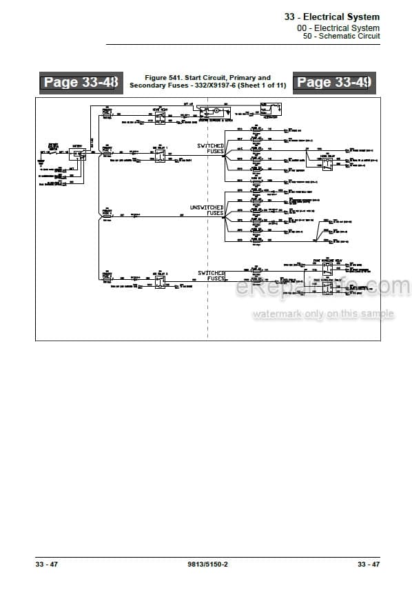 Photo 6 - JCB 225 225T 260 260T 280 300 300T 320T 330 Service Manual Skid Steer Loader 9813-5150