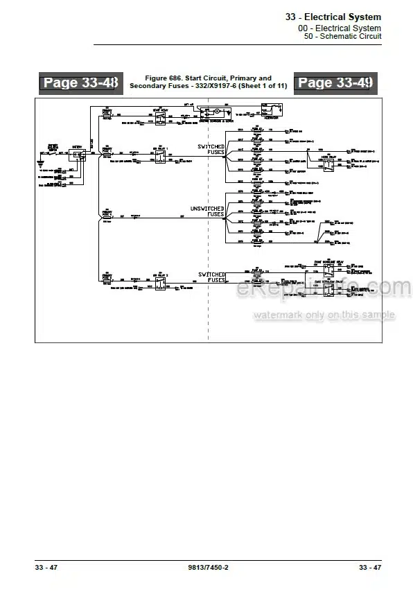 Photo 6 - JCB 325T 225T 250T 260 260T 280 330 250 270 300T 320T Service Manual Skid Steer Loader 9813-7450