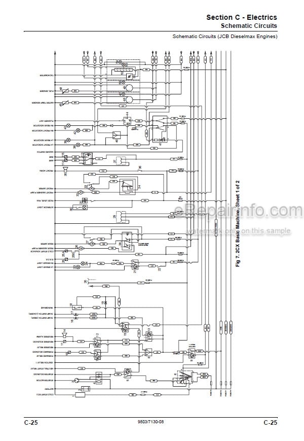 Photo 3 - JCB 2CX 2CXU 210S 210SU Service Manual Backhoe Loader 9803-7130