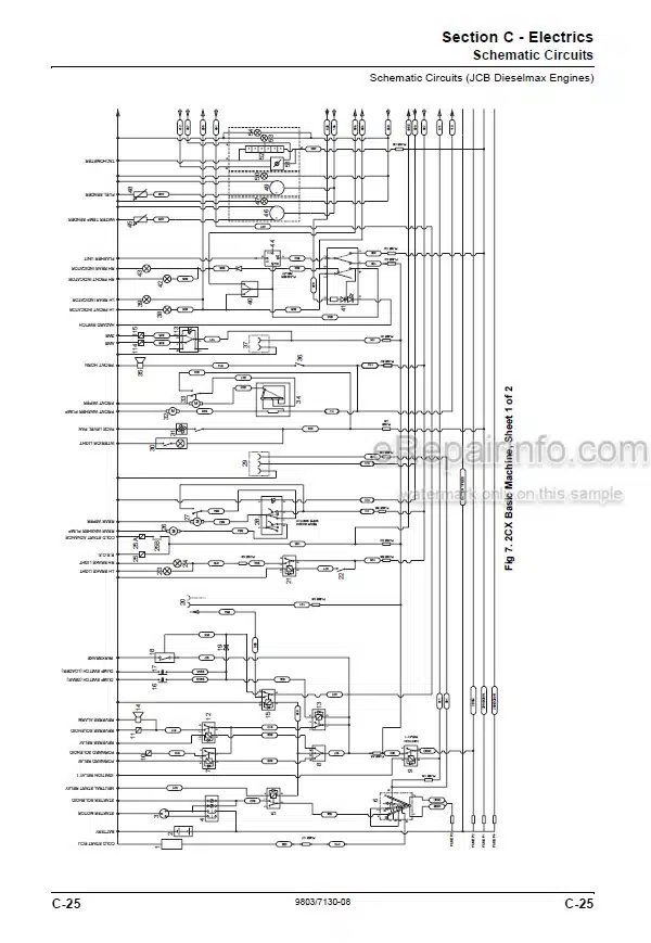 Photo 3 - JCB 2CX 2CXU 210S 210SU Service Manual Backhoe Loader 9803-7130