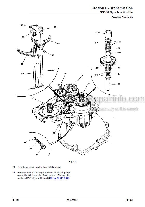 Photo 6 - JCB 2DX BSIII Service Manual Backhoe Loader 9813-0600