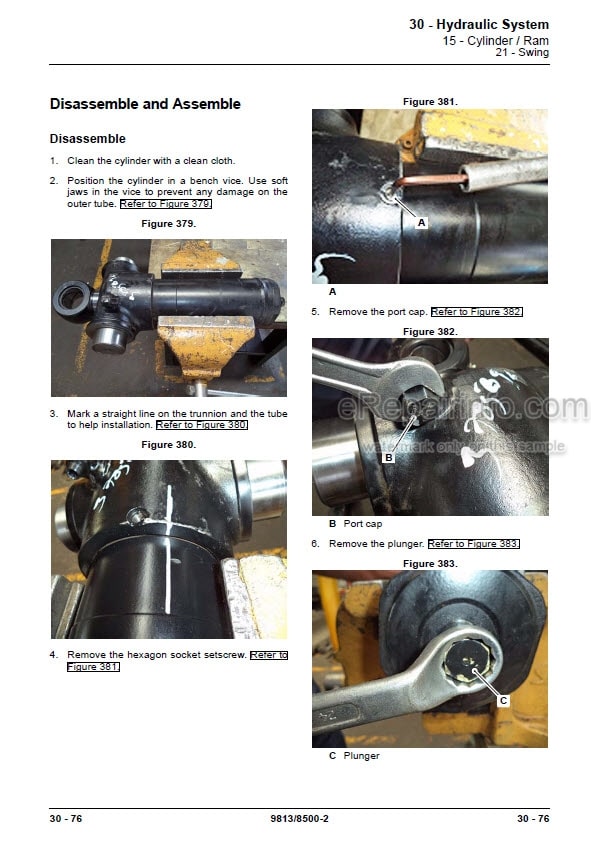 Photo 11 - JCB 2DX Service Manual Backhoe Loader 9813-8500