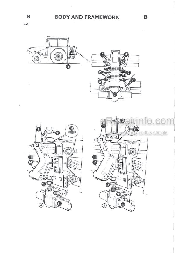 Photo 3 - JCB 2D 2DS 3 3C 3CS 3D 700 Service Manual Excavator Loader 9803-1200