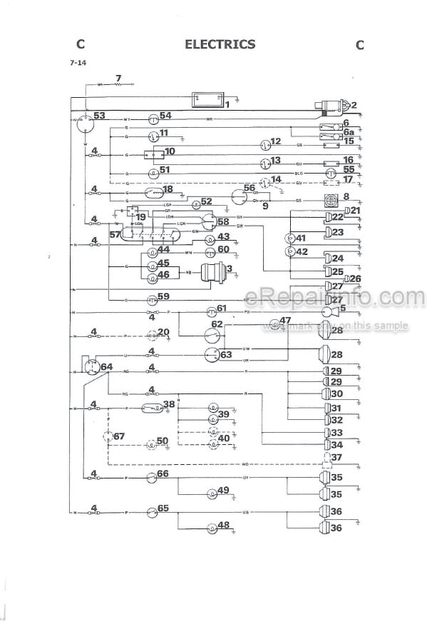 Photo 6 - JCB 2D 2DS 3 3C 3CS 3D 700 Service Manual Excavator Loader 9803-1200