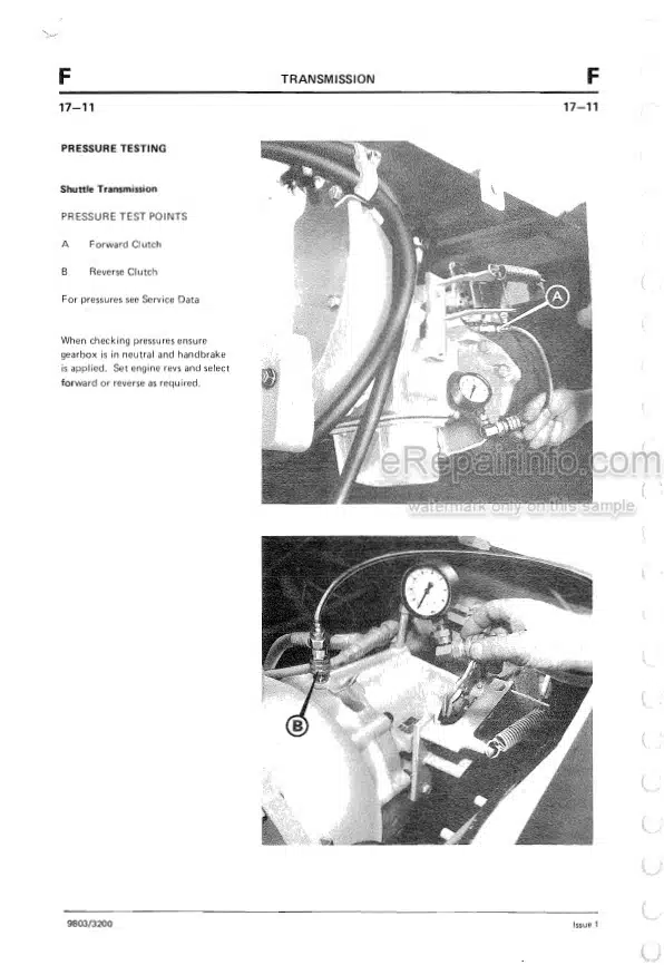 Photo 3 - JCB 2D 2DS 3 3C 3CS 3D 700 Service Manual Excavator Loader 9803-3200