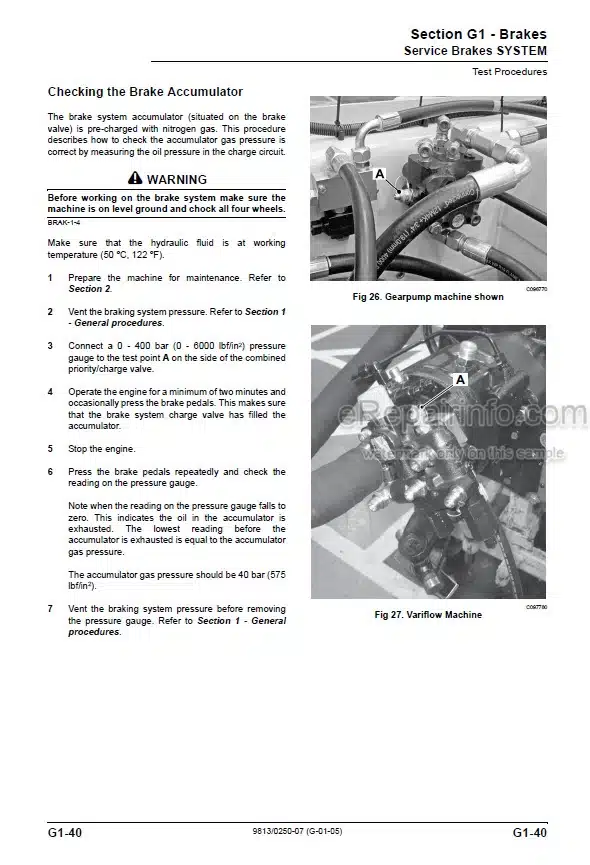 Photo 14 - JCB 3CX T4F 4CX T4F Service And Operators Manual Backhoe Loader 9813-0250