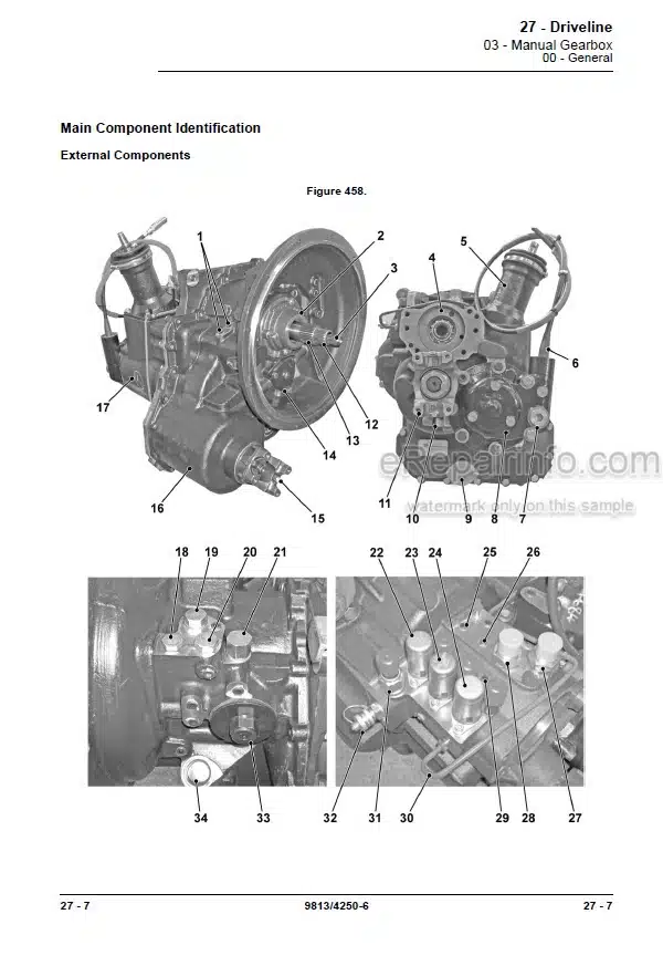 Photo 8 - JCB 3CXG Service Manual Backhoe Loader 9813-4250