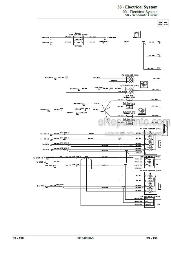Photo 6 - JCB 3CX 4CX 5CX Service Manual Backhoe Loader 9813-6950