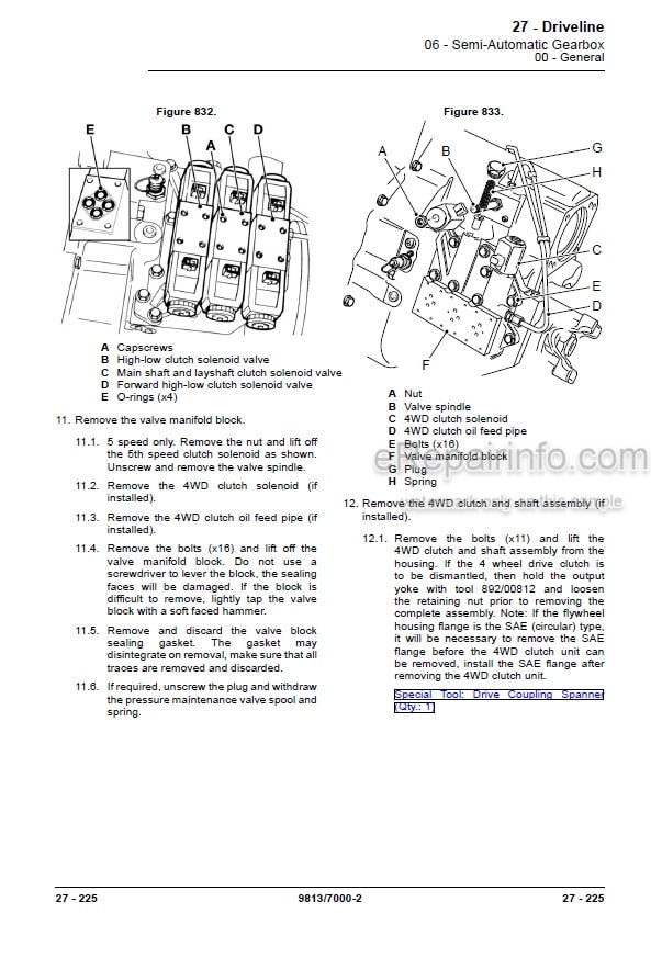 Photo 6 - JCB 3CX 4CX 5CX Service Manual Backhoe Loader 9813-7000