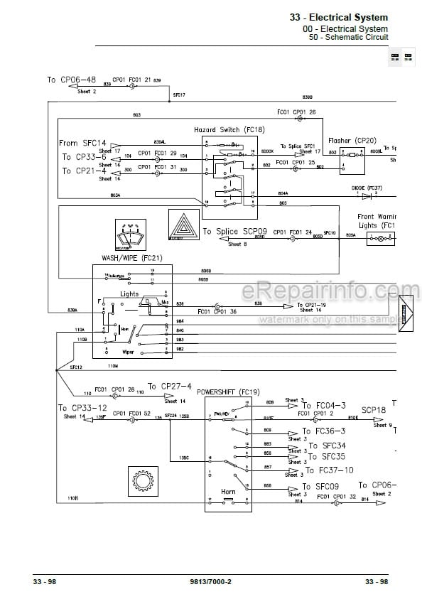 Photo 5 - JCB 3CX 4CX 5CX Service Manual Backhoe Loader 9813-7000