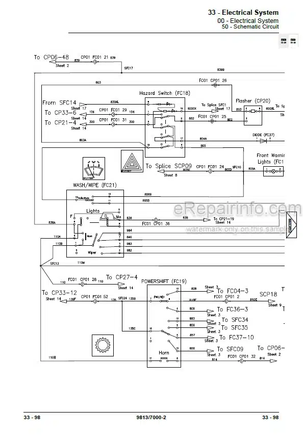 Photo 5 - JCB 3CX 4CX 5CX Service Manual Backhoe Loader 9813-7000