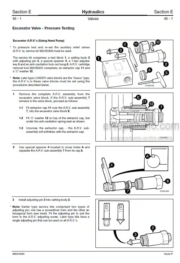 Photo 3 - JCB 3CX 4CX Service Manual Backhoe Loader 9803-3260
