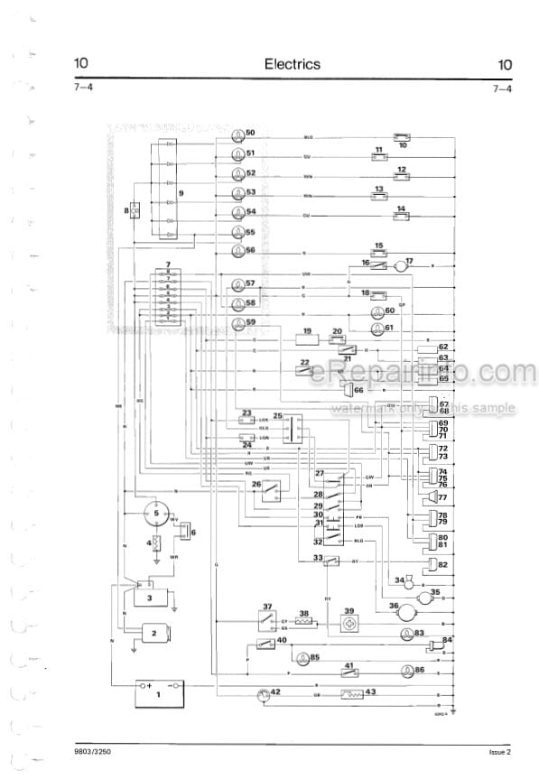 Photo 5 - JCB 3CX 4CX Service Manual Excavator Loader 9803-3250