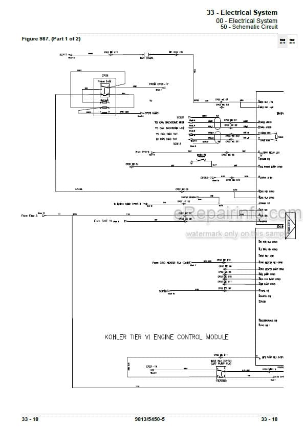 Photo 6 - JCB 3CX Compact Service Manual Backhoe Loader 9813-5450