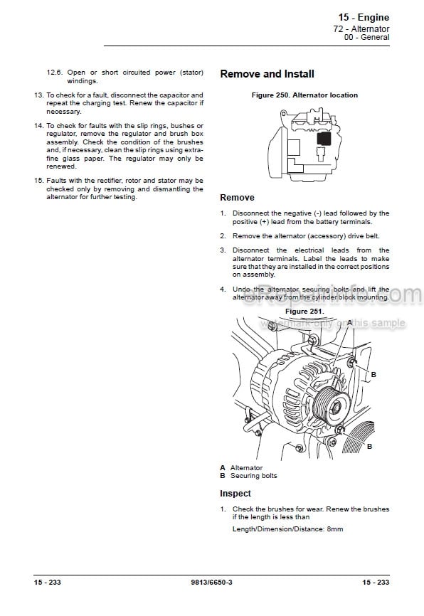 Photo 13 - JCB 3CX Service Manual Backhoe Loader 9813-6650