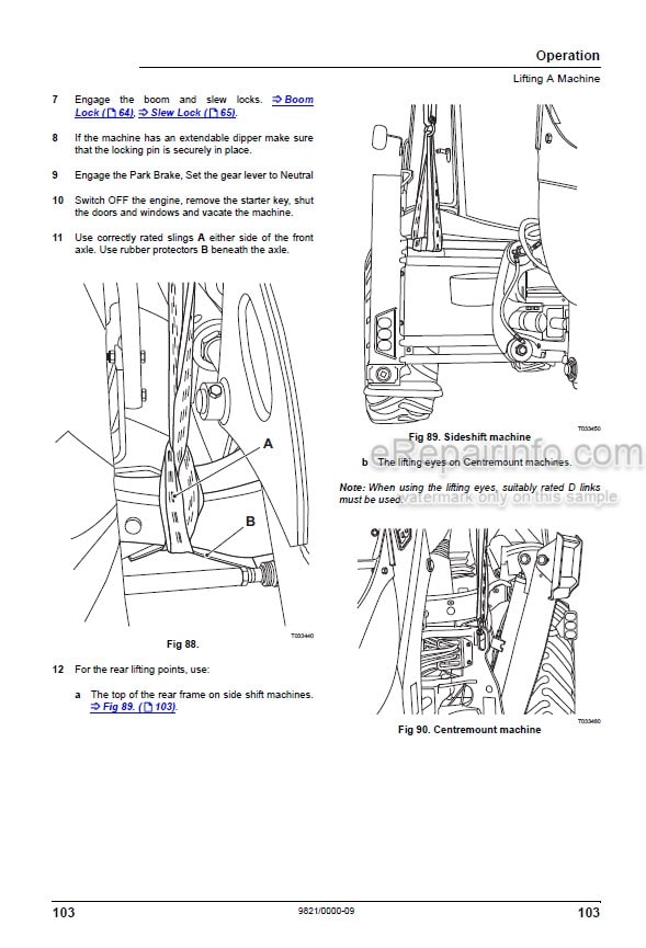 Photo 3 - JCB 3DX 3DX Xtra 3DX Super 4DX Service And Operators Manual Backhoe Loader 9813-2050
