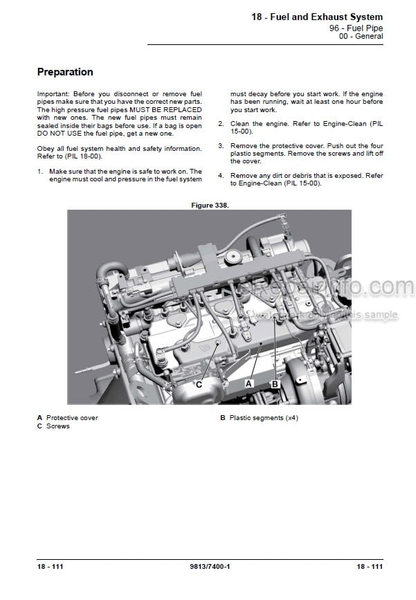 Photo 5 - JCB 3TS-8T 3TS-8W Service Manual Skid Steer Loader 9813-7400