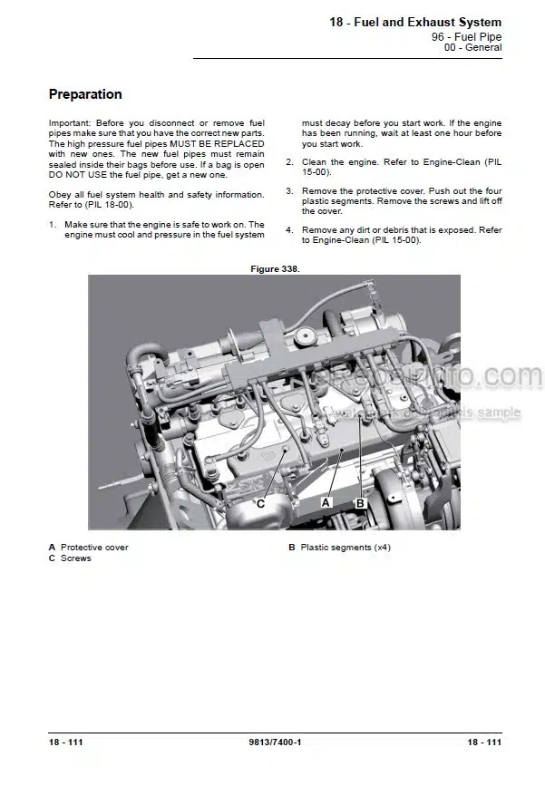 Photo 5 - JCB 3TS-8T 3TS-8W Service Manual Skid Steer Loader 9813-7400