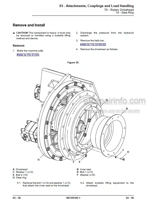 Photo 14 - JCB 4CX Pilingmaster Service Manual Backhoe Loader 9813-8100