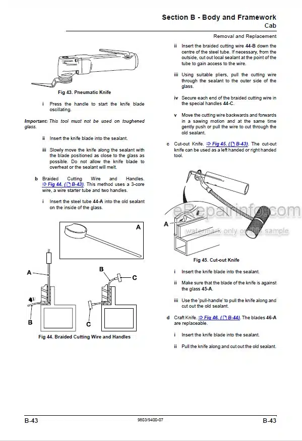 Photo 7 - JCB Midi CX Service Manual Backhoe Loader 9803-9400