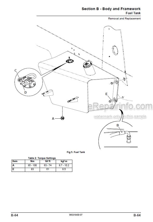 Photo 3 - JCB Midi CX Service Manual Backhoe Loader 9803-9400