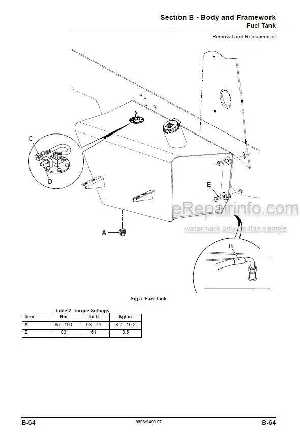 Photo 3 - JCB Midi CX Service Manual Backhoe Loader 9803-9400