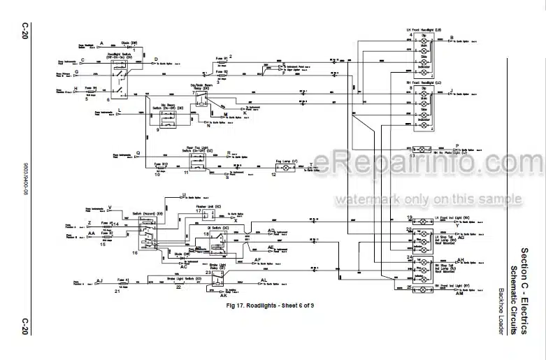Photo 6 - JCB Midi CX Service Manual Backhoe Loader 9803-9400