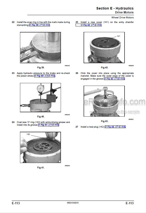 Photo 1 - JCB Mini CX Mini CX 4X4 Service Manual Backhoe Loader 9803-9340