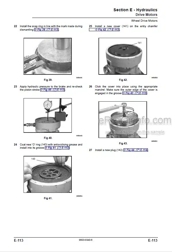 Photo 3 - JCB Mini CX Mini CX 4X4 Service Manual Backhoe Loader 9803-9340