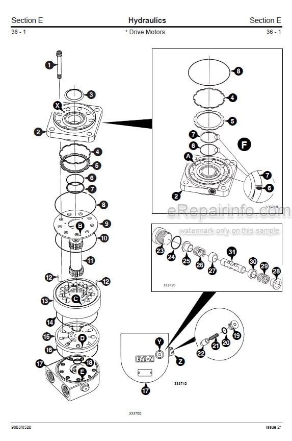 Photo 6 - JCB Robot 160 170 180T Service Manual Skid Steer Loader 9803-8520