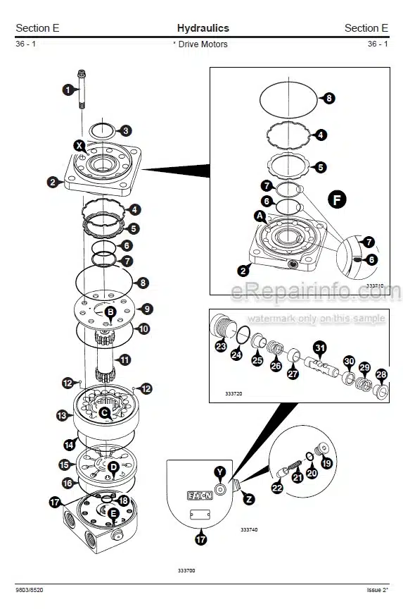 Photo 6 - JCB Robot 160 170 180T Service Manual Skid Steer Loader 9803-8520