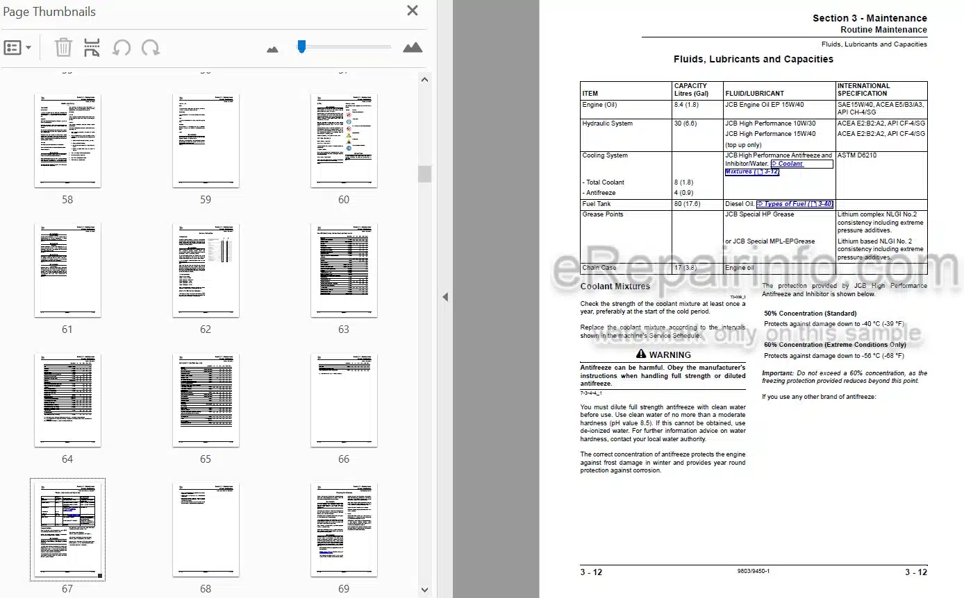 Photo 4 - JCB Robot 160 160HF 170 170HF 180 180HF 180T 180THF Service Manual Skid Steer Loader 9803-9450