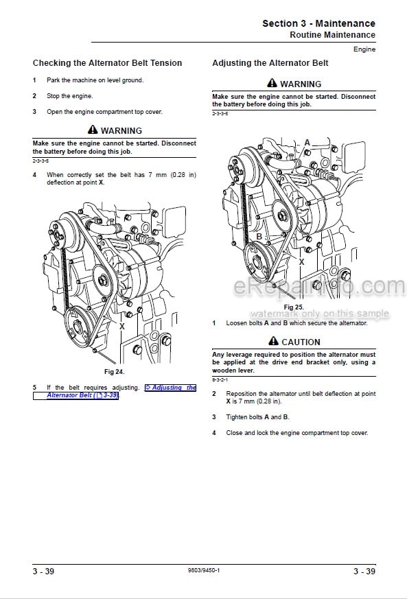 Photo 3 - JCB Robot 160 160HF 170 170HF 180 180HF 180T 180THF Service Manual Skid Steer Loader 9803-9450