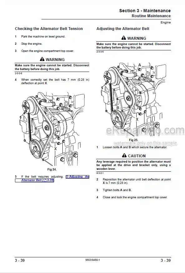 Photo 3 - JCB Robot 160 160HF 170 170HF 180 180HF 180T 180THF Service Manual Skid Steer Loader 9803-9450