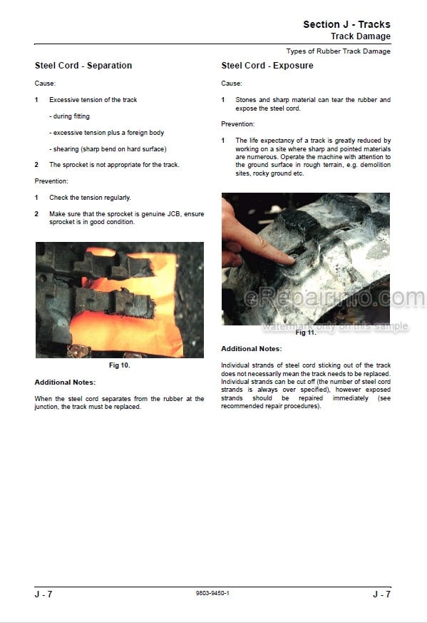 Photo 10 - JCB Robot 160 160HF 170 170HF 180 180HF 180T 180THF Service Manual Skid Steer Loader 9803-9450