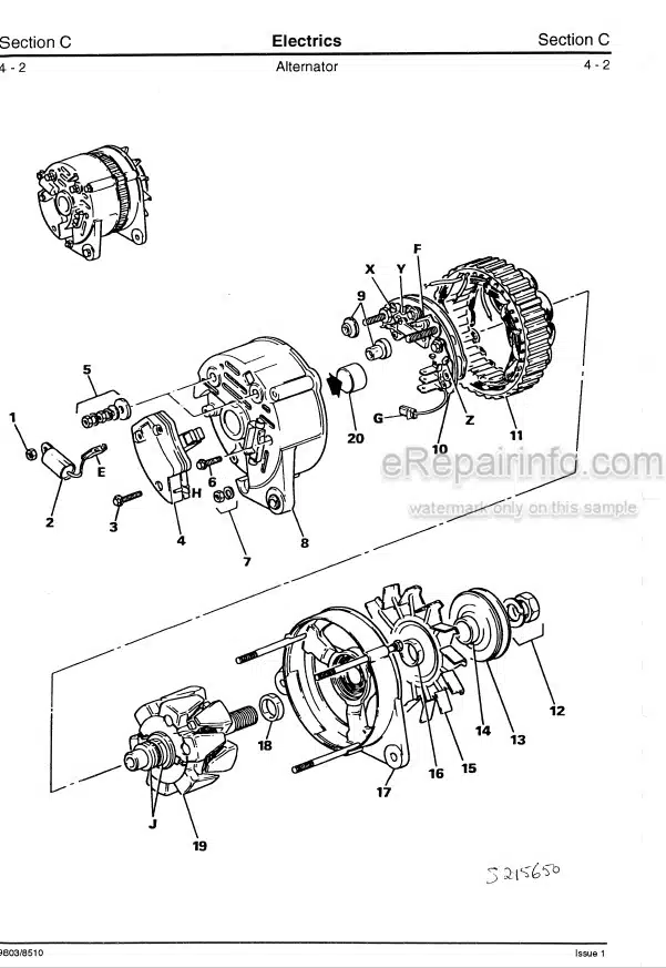 Photo 3 - JCB Robot 185 1105 Service Manual Skid Steer Loader 9803-8510