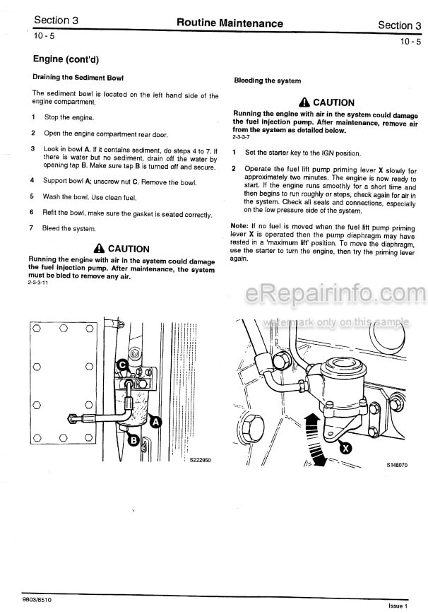 Photo 8 - JCB Robot 160 170 180T Service Manual Skid Steer Loader 9803-8520