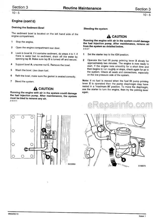 Photo 5 - JCB Robot 185 1105 Service Manual Skid Steer Loader 9803-8510