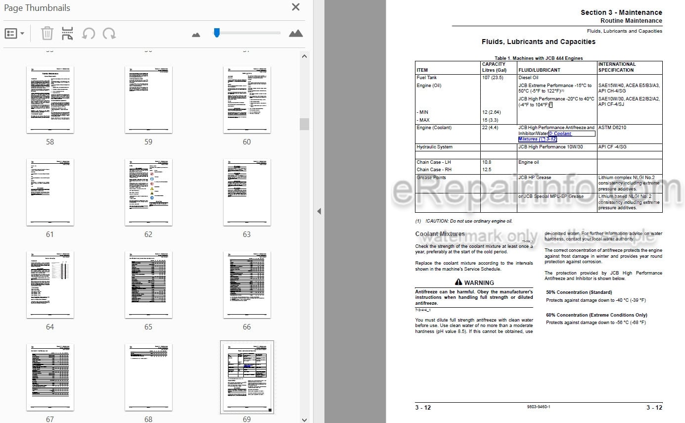 Photo 3 - JCB Robot 190 1110 Service Manual Skid Steer Loader