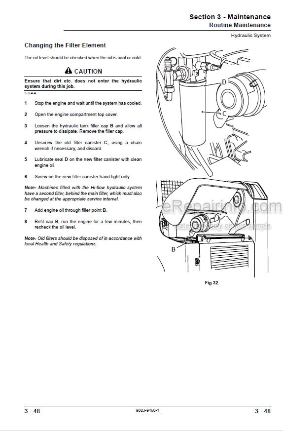 Photo 3 - JCB Robot 190 1110 Service Manual Skid Steer Loader