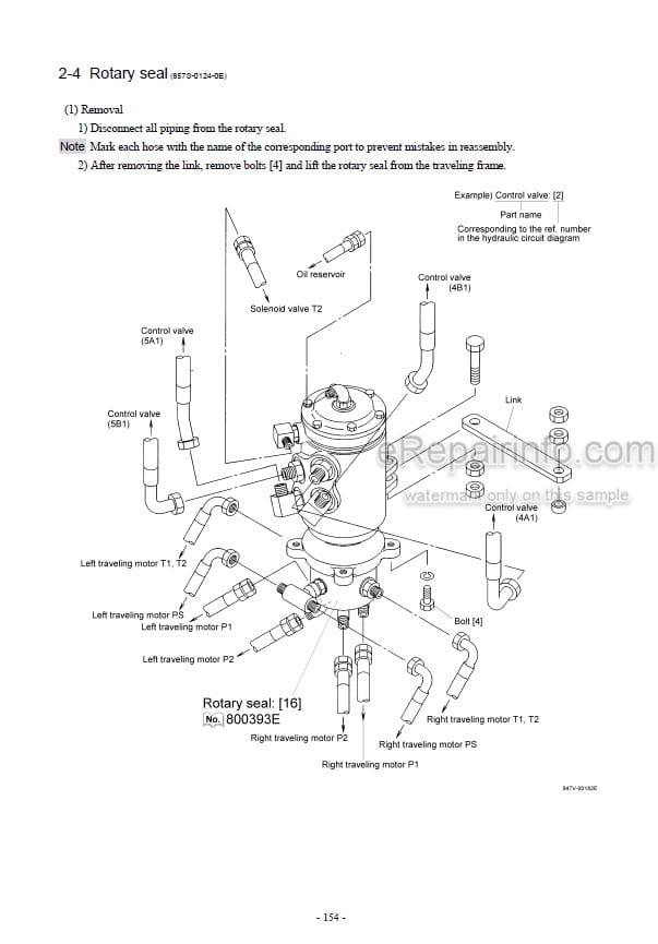Photo 6 - Kato HD1023III HD1023III-LC Super Exceed Service Manual Fully Hydraulic Excavator 306351