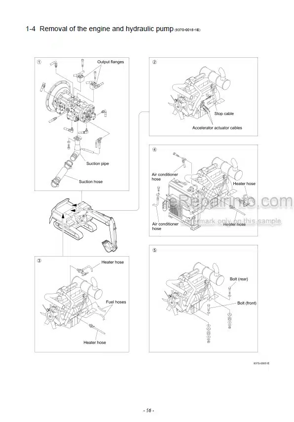 Photo 11 - Kato HD2310III HD1023III -LC Super Exceed Service Manual Hydraulic Excavator 306351