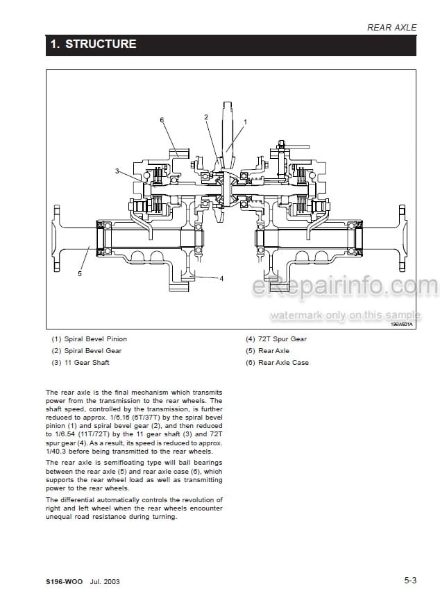 Photo 6 - Kioti Daedong CK20 CH20 CK20J CK20H CK20HJ Workshop Manual Tractor S196-W00