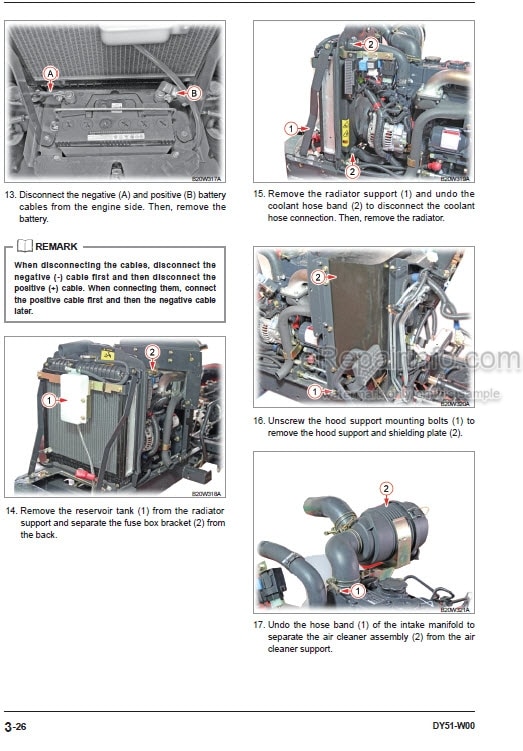 Photo 8 - Kioti Daedong CS2410 CS2610 Workshop Manual Tractor DY51-W00